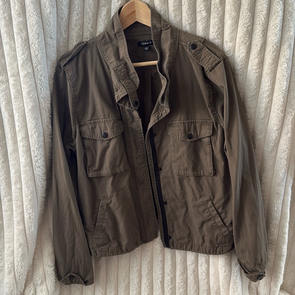 Torrid crop jacket